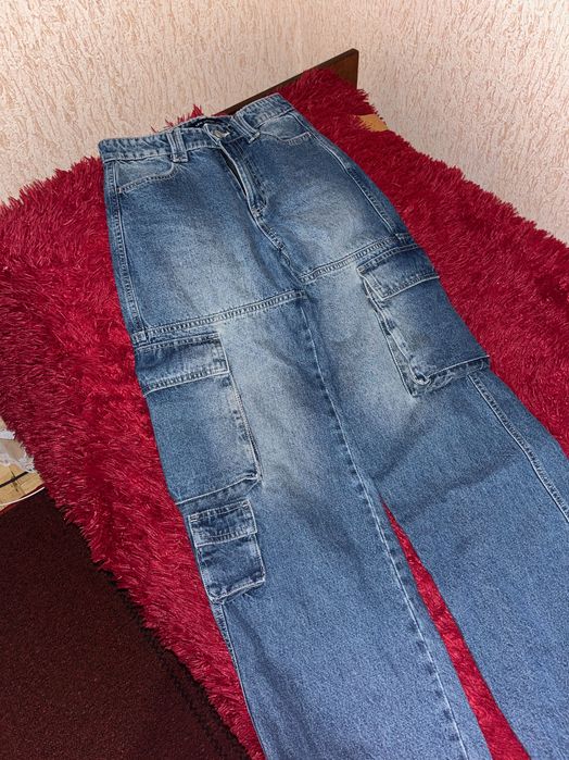 Джинси карго wide leg