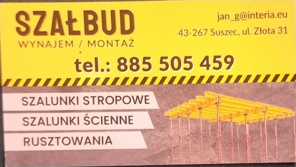 Wynajem Szalunków Stropowych i Ścienych – Najkorzystniejsze Ceny!