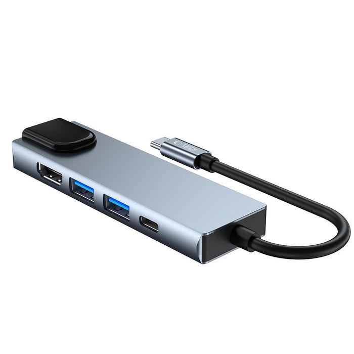 Tech-Protect V3-HUB adapter 5IN1 grey