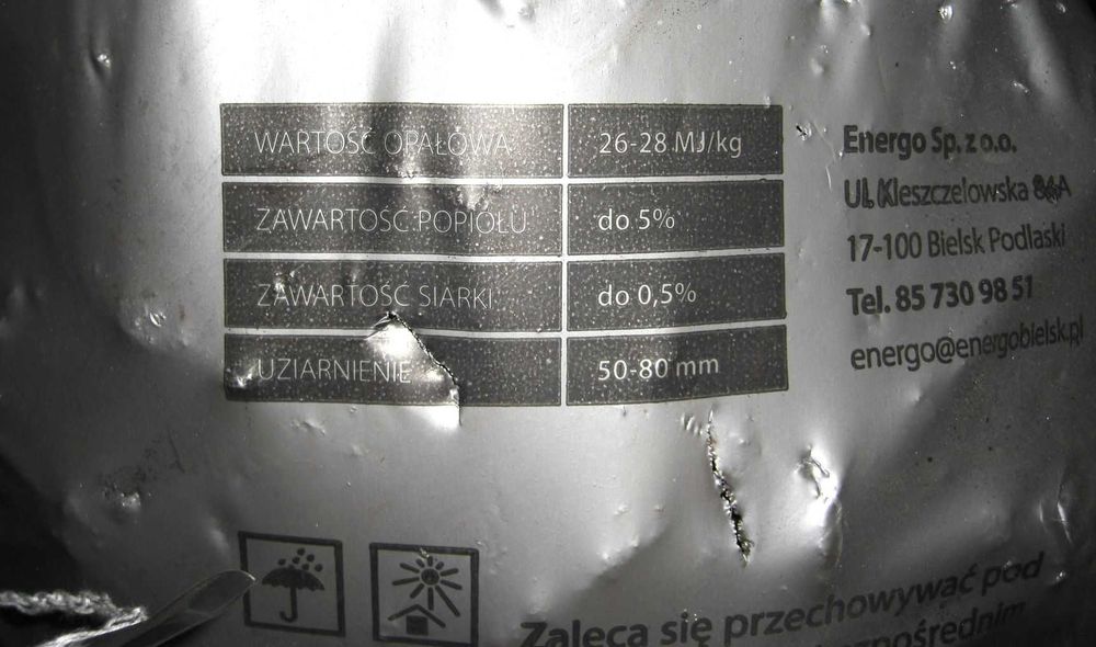 Węgiel orzech 26-28 MJ workowany