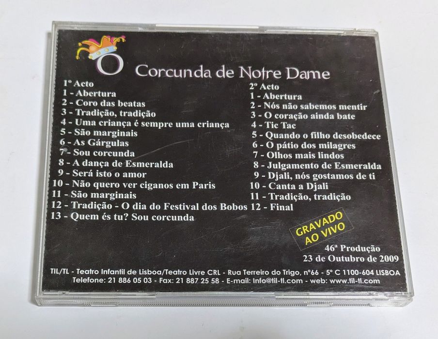 Teatro infantil de Lisboa - O Corcunda de Nôtre Dame