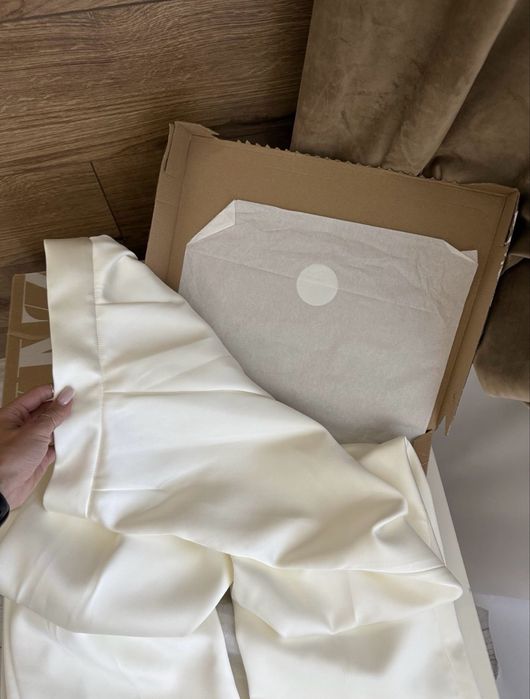 Брюки штани атласні ZARA