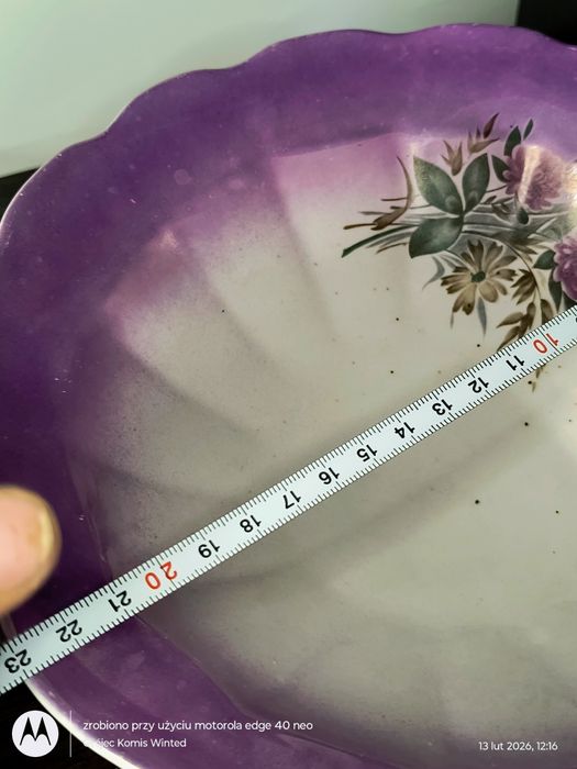 Stara patera fioletowa