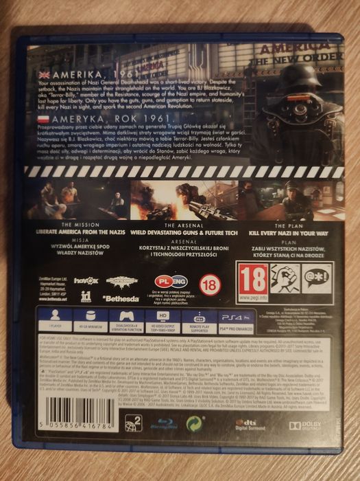 PS4 Gra Wolfenstein 2 PS4