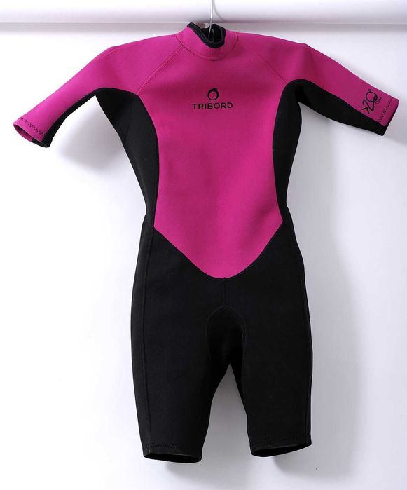 Tribord pianka dla dzieci springsuit 100 purple decathlon