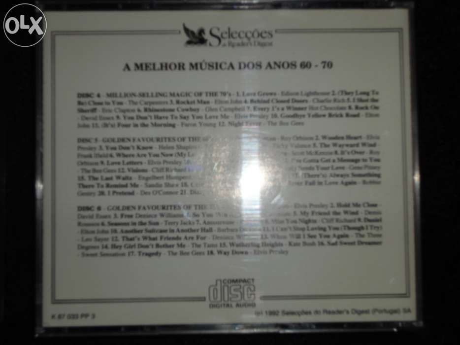 Cd's a melhor musica dos anos 60-70