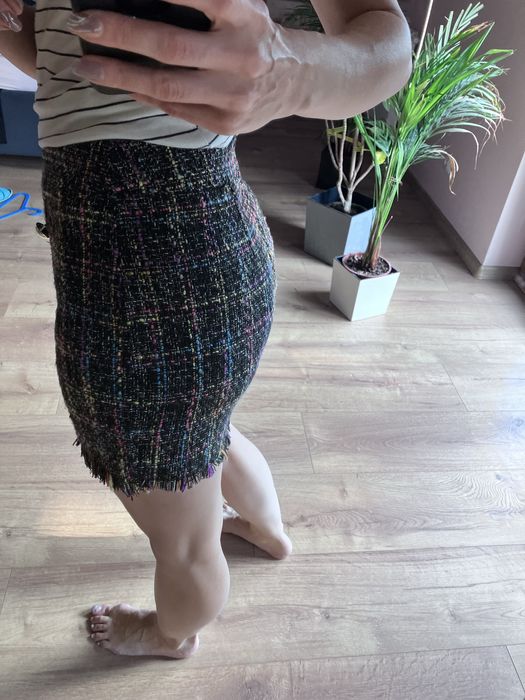 Spódnica mini czarna colloseum 38, ala boucle