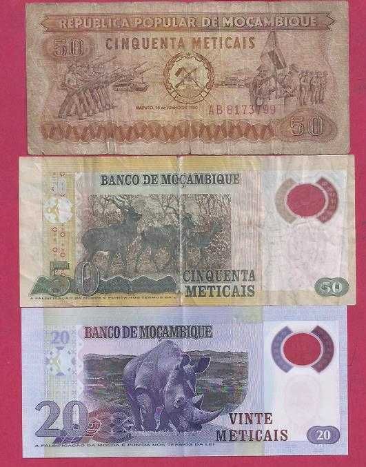 Moçambique 6  Notas diversos  Valores algumas Polimero