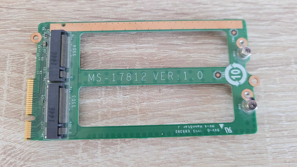 MSI Adapter 4x M.2 SSD GT72 GT72VR oryginalny MS-17812 dominator nvme