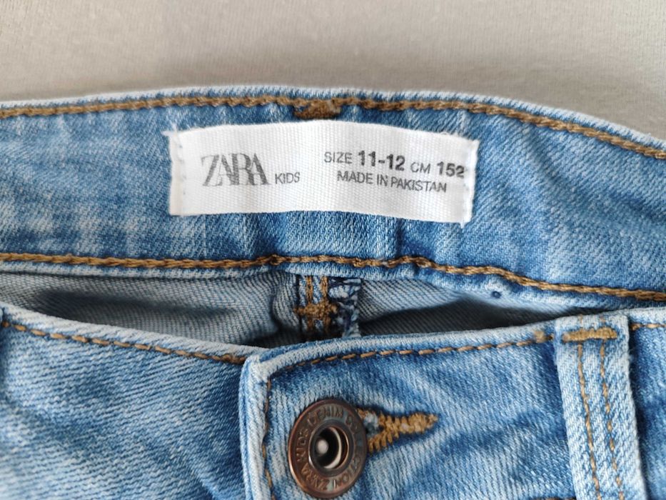 Spodnie dżinsy jeansy damskie Zara rozm 152 nr.9