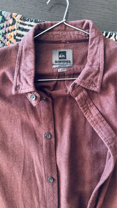 3 camisas de manga comprida de flanela M Quiksilver/Vans