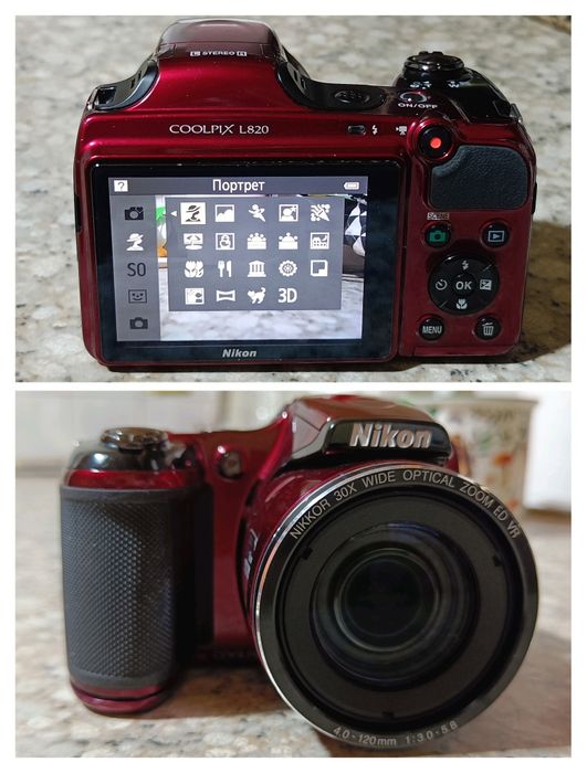 Nikon Coolpix  L820 Red.  Super Stan.