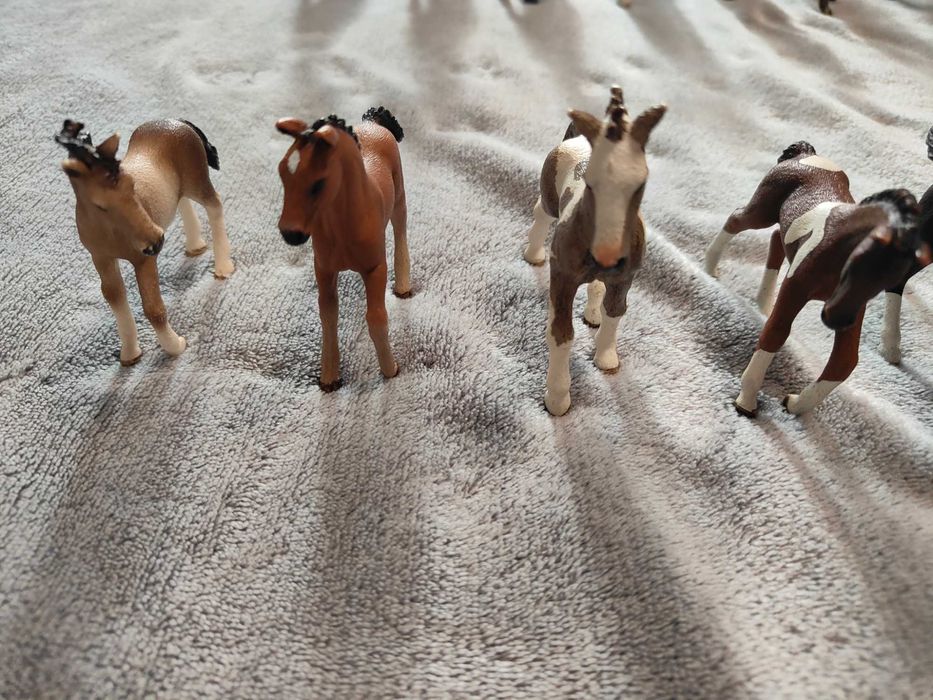 figurki schleich źrebaki