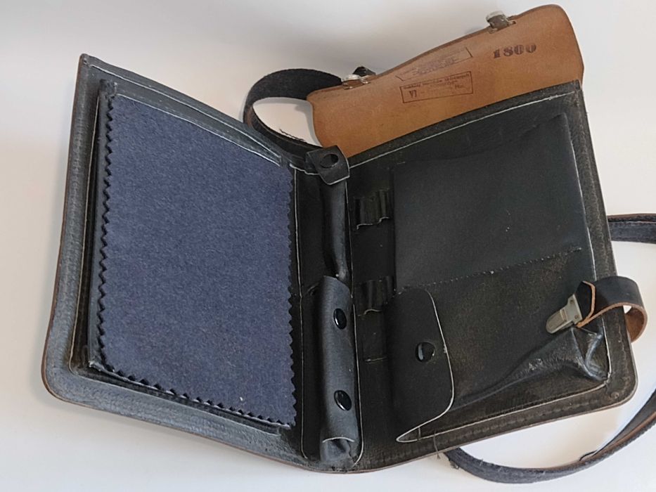 PRL - MO Raportówka Skórzana Sygnowana