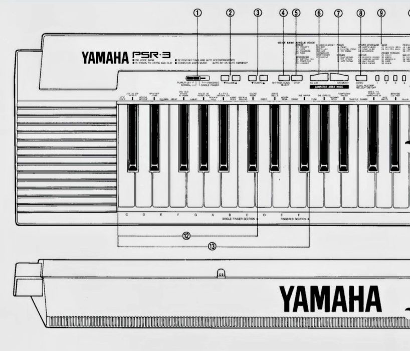 YAMAHA PSR-3  keyboard nie tylko dla dzieci SPRAWNY