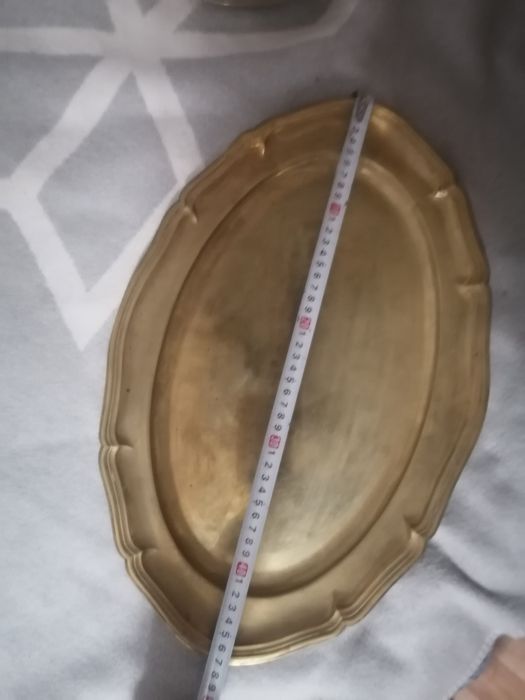 Duża mosiężna patera