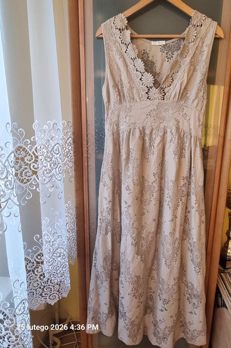 Bawełniana sukienka na podszewce