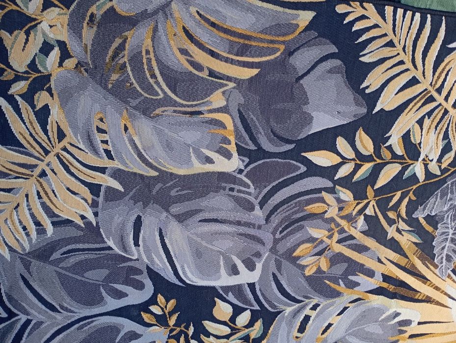 Dywan Borneo Liście czarno-złoty 120 x 170 cm zewnętrzny, wewnętrzny