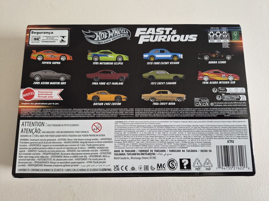 Pack Fast & Furious 10x Supra Hot Wheels