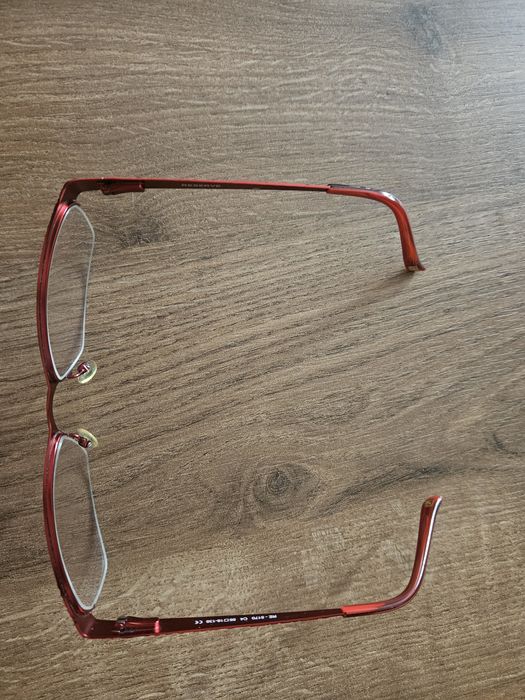 Okulary bordowe metalowe ramki damskie- 075, -0,5