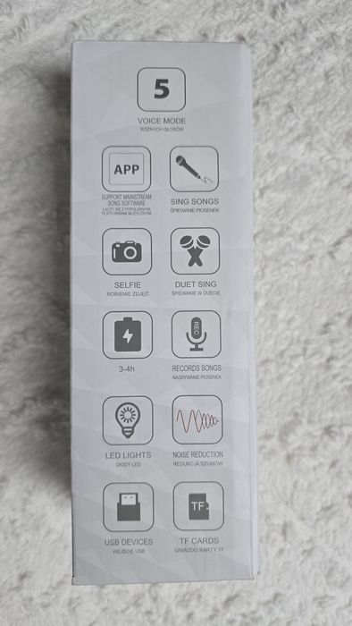 Mikrofon bluetooth z głośnikiem music world