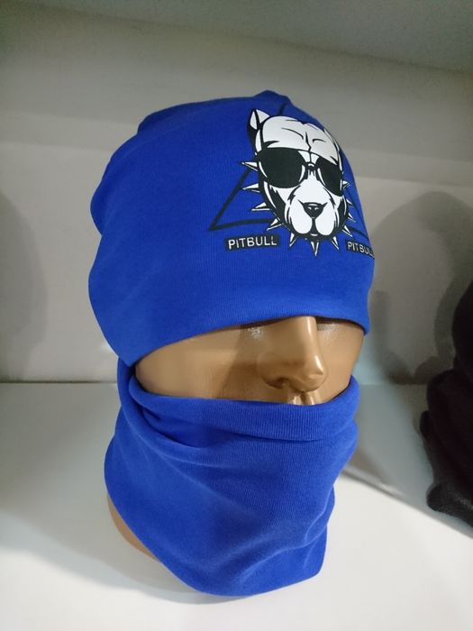 Pitbull набор шапка+шарф-балаклава