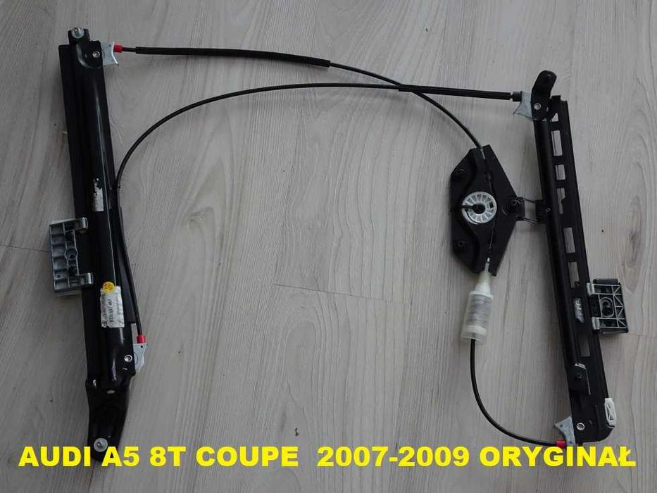 Audi A5 Coupe 8T0898461A 2007-2016 Oryginalny Podnośnik Mechanizm Szyby Przód Lewy [6e]