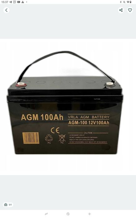 Акумулятор Volt Polska AGM 12V 100 Ah VRLA