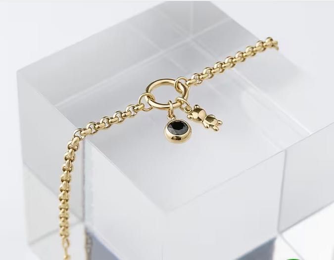 Bransoletka z misiem Tous i onyksem