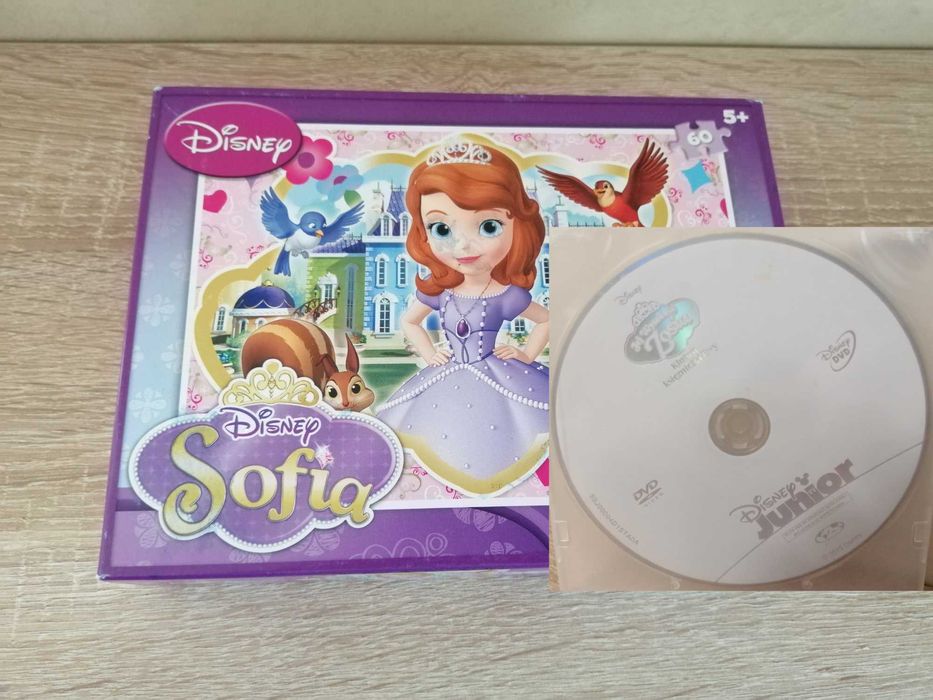 Puzzle księżniczka Zosia z płytą CD, Disney, Clementoni, 60 elementów