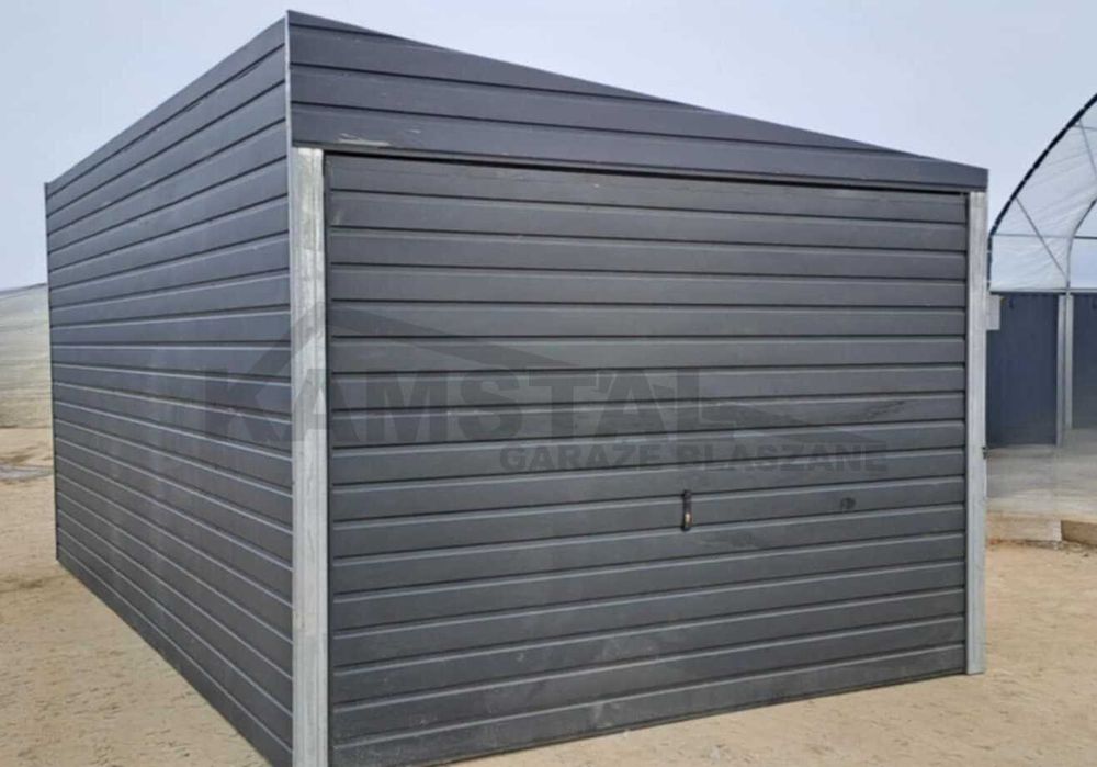 OKAZJA – garaż  3 × 5 m |brama uchylna|dach jednospadowy spad na bok