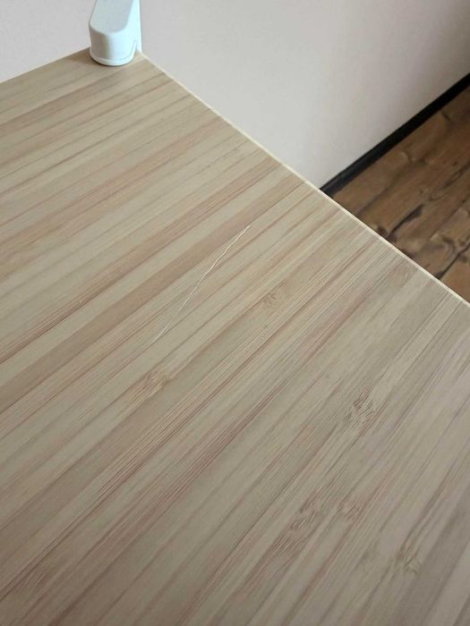 Regał JÄTTESTA, biały/jasny bambus