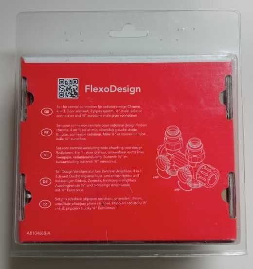 Moduł termostatyczny grzejnikowy FlexoDesign - CHROM - ODWRACALNY