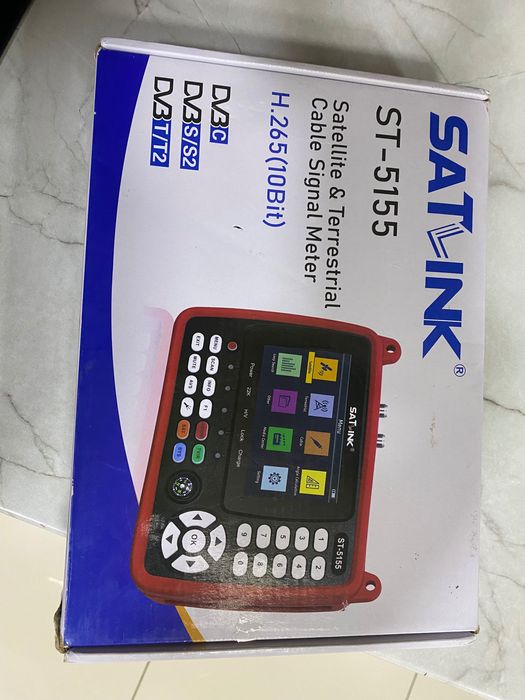 Medidor de sinal de satélite e terrestre portátil Satlink ST-5155