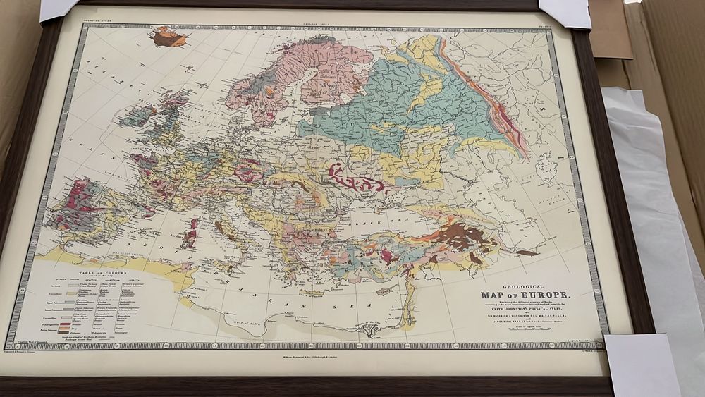 Quadro Geologia da Europa