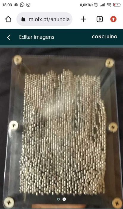 Jogo silhueta pregos ( Moldura arte pin)