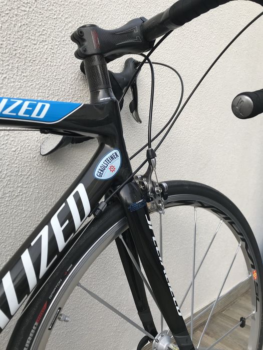 Specialized geromsteiner azul e preta conjunto dura-ace em bom estado
