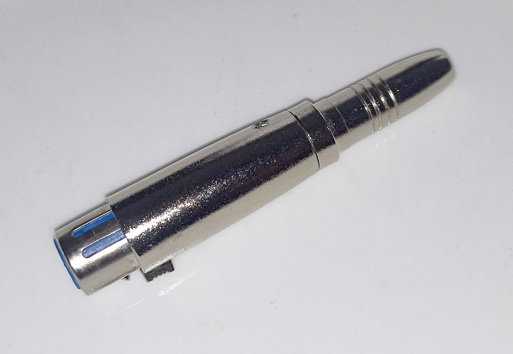 Adapter XLR męski 3p, gniazdo jack 6,3mm