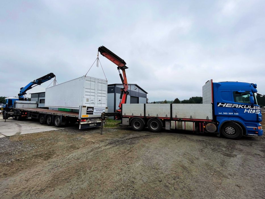 Kontener morski 40HC/12m, r. 2020/2021, magazyn, transport hds