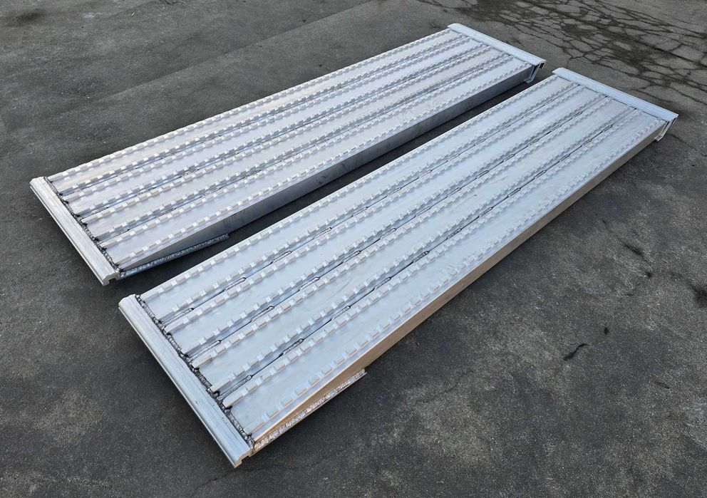 Najazdy aluminiowe PROFESSIONAL 4000x600x90mm mocow. na kątownik 9 ton