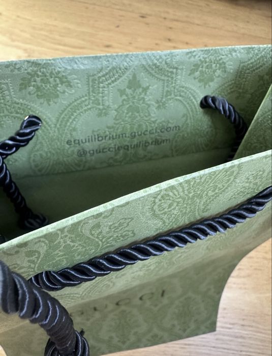 Torba torebka papierowa Gucci nowa oryginalna zielona