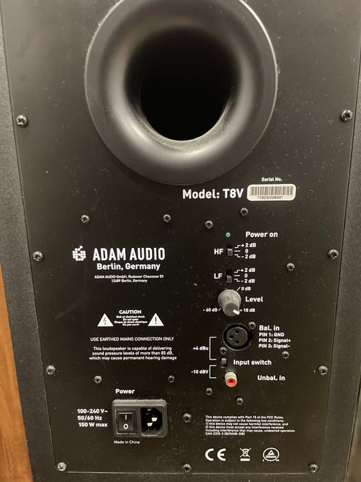 Monitory ADAM AUDIO T8V + statywy + kable
