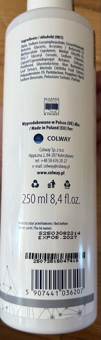 Kolagenowy żel do mycia Colway nowy