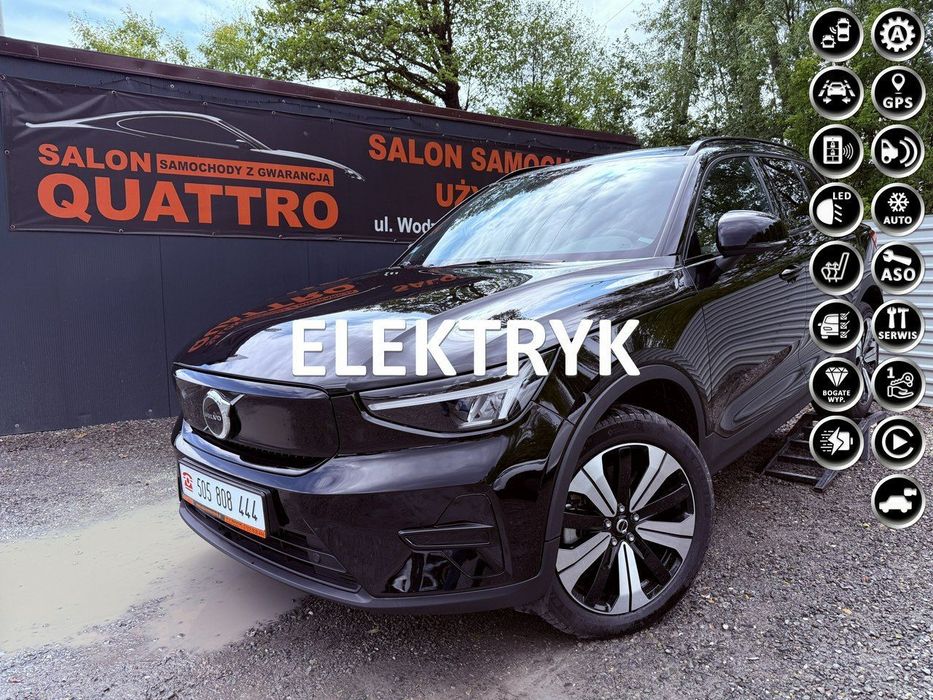 Volvo XC 40 Black-Line. Virtual kokpit. Full led . Zasięg 400Kl.