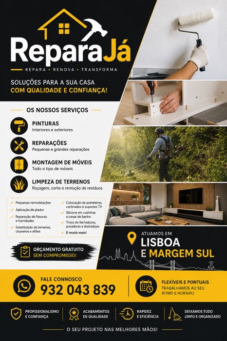 Reparações, Pinturas, Limpezas…