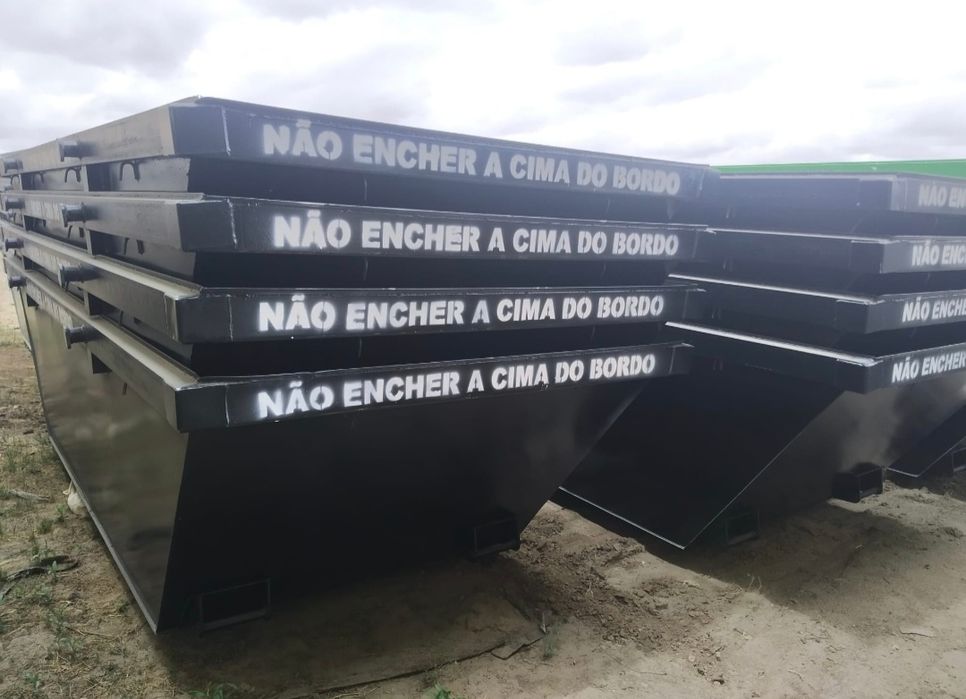 CONTENTORES e CARRINHAS p/recolha de resíduos de obras e lixo diverso