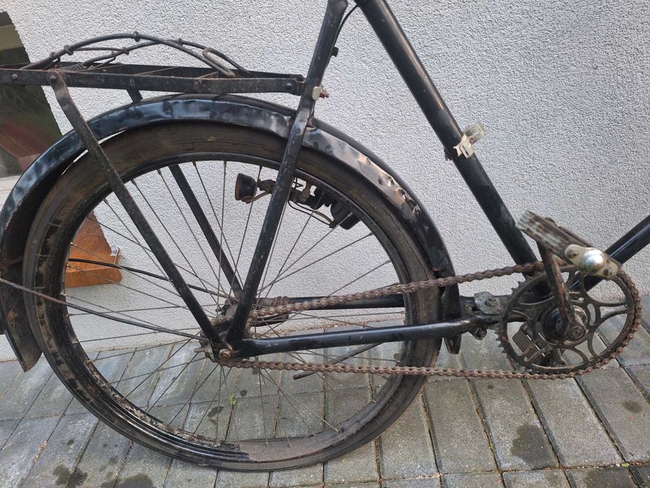 Stary powojenny rower PRL zabytek antyk