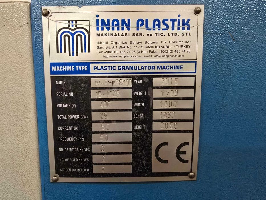 Młyn Rozdrabniacz Recykling  Inan 38/100 V rotor