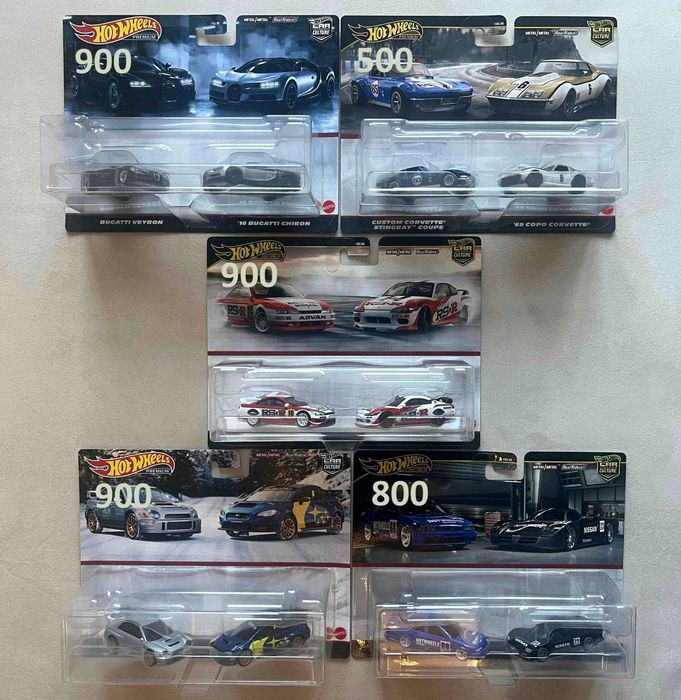 Hot wheels Team transport Nissan, Subaru, Bugatti, Corvette