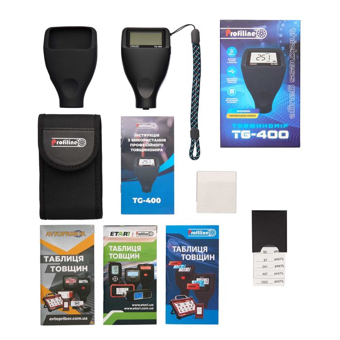 Товщиномір Profiline TG-400 НОВИНКА 2026 товщиноміри сканер толщиномер